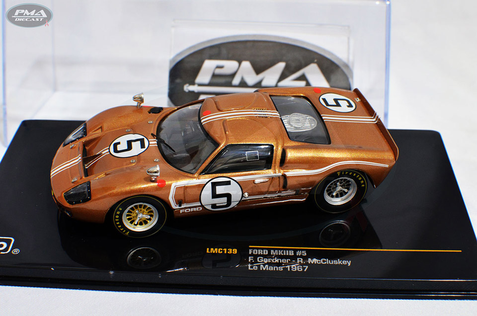 GUY LIGIER, JO SCHLESSER 1967 HOLMAN & MOODY FORD GT40 MK.IIB 1:43